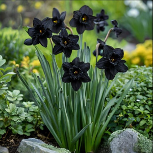 Нарцисс Тень Королевы купить по цене от 500р. в интернет-магазине «Посадика» с доставкой почтой в в Чапаевске и по всей России – [изображение №1].